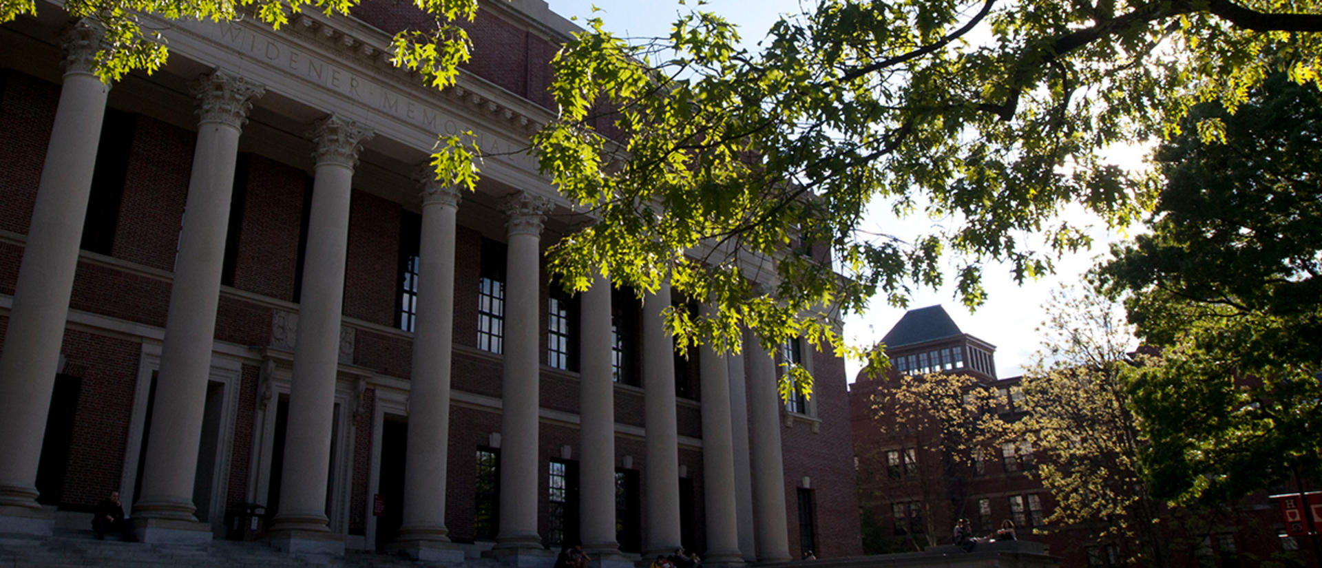 Widener Library and campus